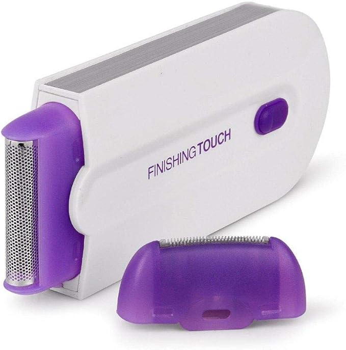 Finishing Touch Electric Rechargeable Mini Facial Hair Remover Epilator Machine For Women and Men| Painless All Body Cordless Hair Removal Shaver for Upper Lips, Chin & Cheeks
